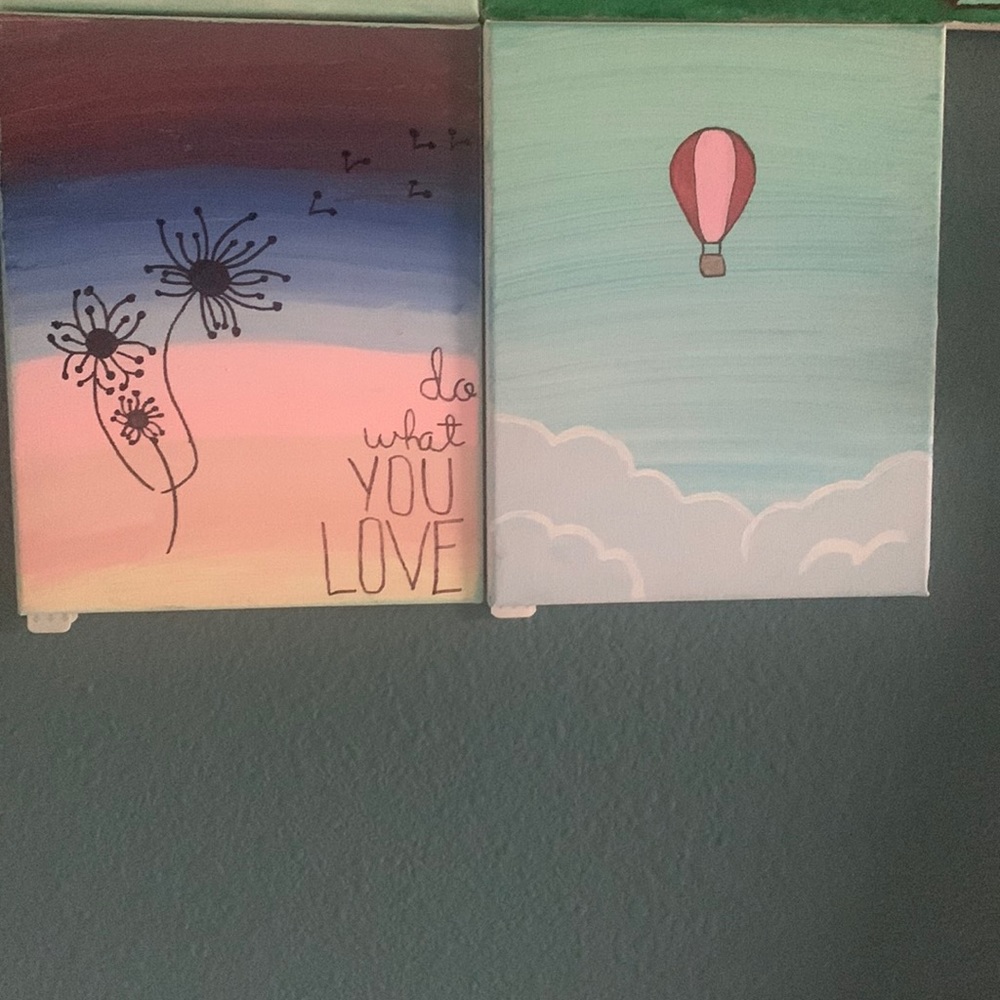 Two canvas paintings